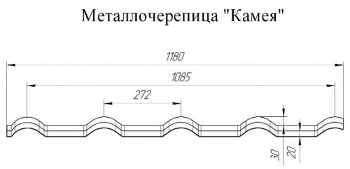 Металлочерепица Grand Line Kamea Satin